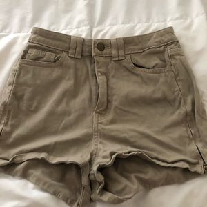 American Apparel beige high waisted shorts